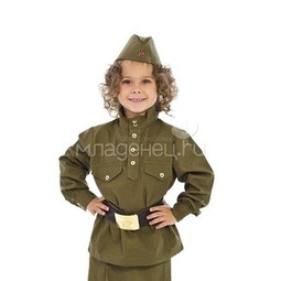 Пилотка ВОВ солдатская  детская универсальная
