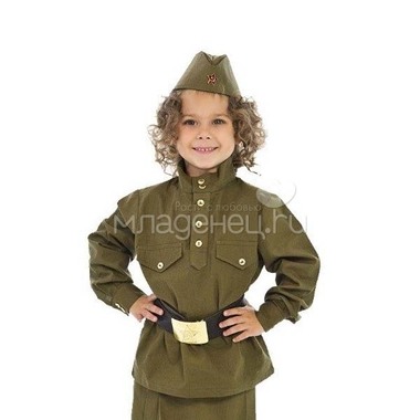 Пилотка ВОВ солдатская  детская универсальная 0