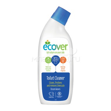 Средство для чистки сантехники Ecover 750 мл. Для чистки сантехники "Океанская свежесть" 0