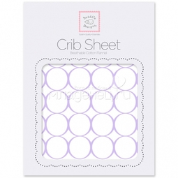 Простынь SwaddleDesigns Fitted Crib Sheet Lavender Mod