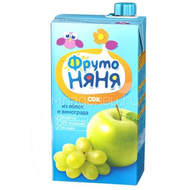 Сок Фрутоняня 500 мл Яблоко виноград (с 3 лет) 0