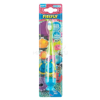 Зубная щетка Roxy-kids на присоске Firefly с мигающим световым таймером 0