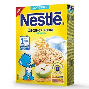Каша Nestle молочная 250 гр Овсяная с яблоком (1 ступень) 2