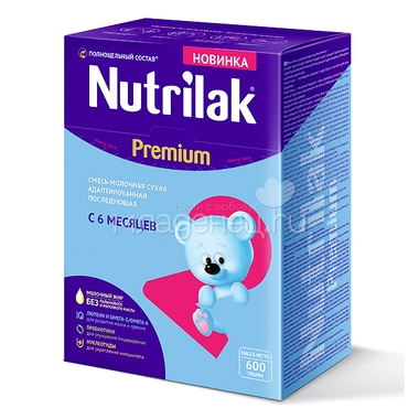 Заменитель Nutrilak Premium 600 гр № 2 (с 6 до 12 мес) 0