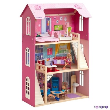 Кукольный домик PAREMO Вдохновение: 16 предметов мебели, 2 лестницы 2