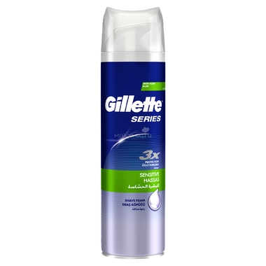Пена для бритья Gillette 250 мл Series для чувствительной кожи 0