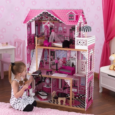 Кукольный домик KidKraft Амелия с мебелью, подарочная упаковка 1