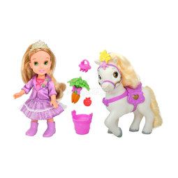 Кукла Disney Princess Малышка с конем, 15 см