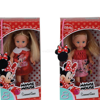 Кукла Simba Evi Еви Minnie Mouse Минни Маус летняя мода (12 см.) 0