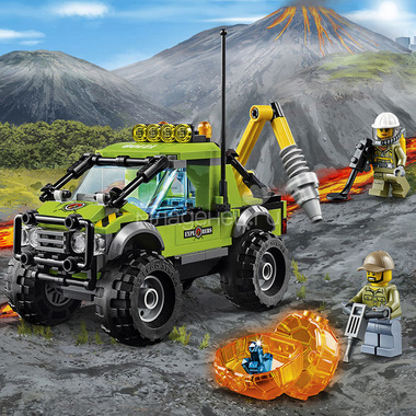 Конструктор LEGO City 60121 Грузовик Исследователей вулканов 3