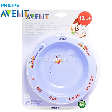Тарелка Philips Avent Большая с нескользящим основанием (с 12 мес) 0