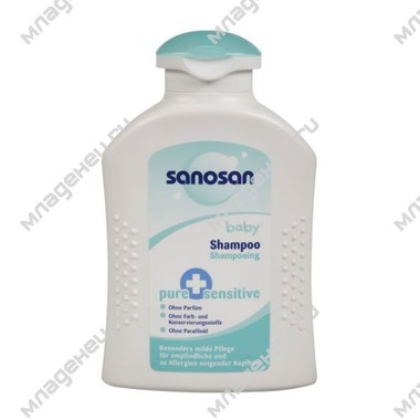 Шампунь Sanosan Pure Sensitive для ухода за младенцем 200 мл (мягкий) 0