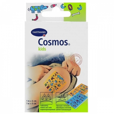 Пластырь Hartmann Cosmos "Kids" Пластинки с рисунком 10 шт 0