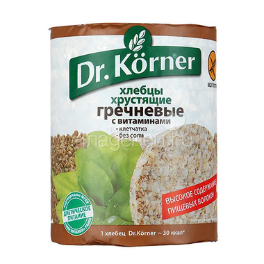 Хлебцы Dr.Korner 100 гр Гречневые с витаминами 0