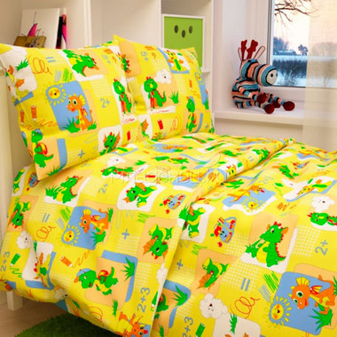 Комплект постельного белья детский Letto в кроватку с простыней на резинке BGR-20 0