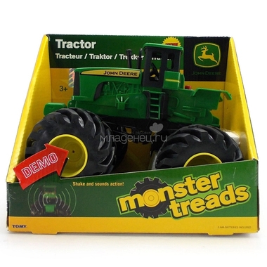 Игрушка Tomy Трактор Monster Treads с большими колесами с вибрацией и звуком 2