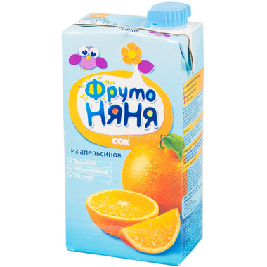 Сок Фрутоняня 500 мл Апельсины с мякотью (с 3 лет) 0