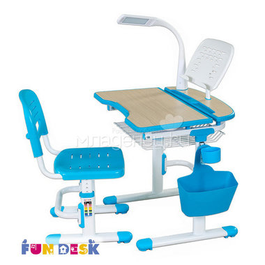 Набор мебели FunDesk Colore парта и стул Blue 0