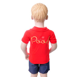 Комплект одежды Дисней Винни Пух футболка-поло и шорты, для мальчика, красный 