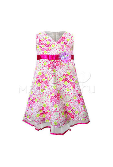 Платье с коротким рукавом Детская радуга, цвет в ассортименте  1