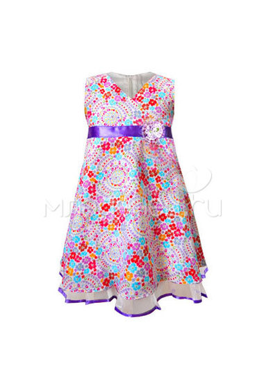 Платье с коротким рукавом Детская радуга, цвет в ассортименте  0
