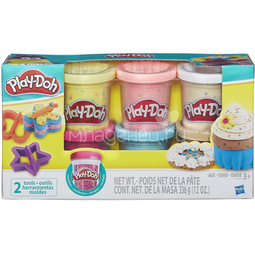 Игровой набор Play-Doh 6 баночек с конфетти