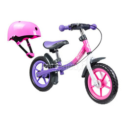 Беговел + шлем безопасности Lionelo Dan Plus Pink