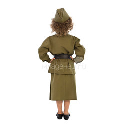 Детский костюм Великой Отечественной Войны для девочки (108003) рост 104-110