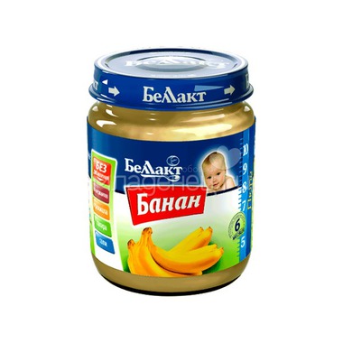 Пюре Беллакт фруктовое 100 гр Банан (с 6 мес) 0
