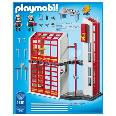 Игровой набор Playmobil Пожарная станция с сигнализацией 2