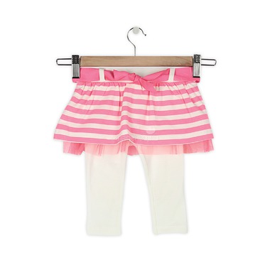 Бриджи + юбка для девочек FOX Фокс, цвет неоновый розовый 6-12 мес. 0