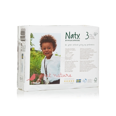 Подгузники Naty 4-9 кг (31 шт) Размер 3 0