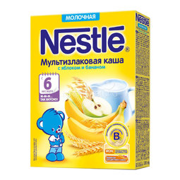 Каша Nestle молочная 220 гр Мультизлаковая с яблоком и бананом (с 6 мес)