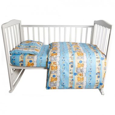 Комплект постельного белья детский Bambola Ясли Голубой 0