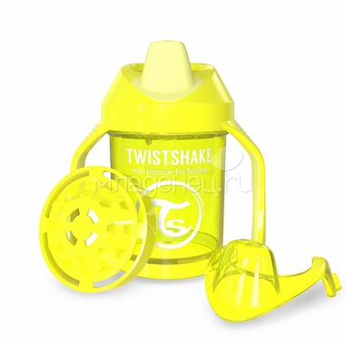 Поильник Twistshake Mini Cup 230 мл (с 4 мес) желтый 0