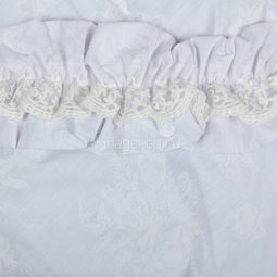 Одеяло на выписку Alis с поясом, поликоттон Белый