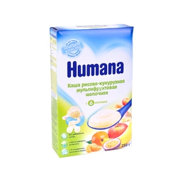 Каша Humana молочная 250 гр Рисово кукурузная с фруктами (с 6 мес)