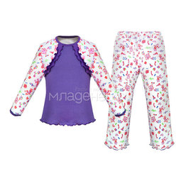 Пижама Детская радуга Конфетти, цвет фиолетовый 
