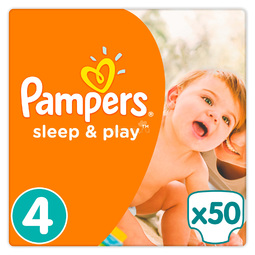 Подгузники Pampers Sleep&amp;Play Maxi 8-14 кг (50 шт) Размер 4