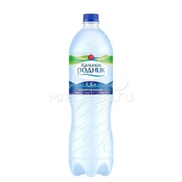 Вода Калинов Родник минеральная природная Газированная 1,5 л (пластик)