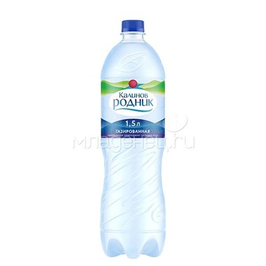 Вода Калинов Родник минеральная природная Газированная 1,5 л (пластик) 0