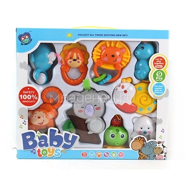 Погремушки-подвесы Baby Toys 9 игрушек в упаковке 100655220 0