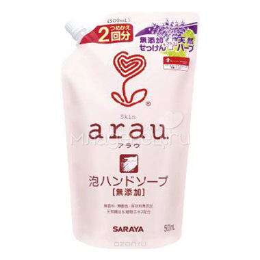 Мыло-пенка Arau (Saraya) для рук (наполнитель) 500 мл 0