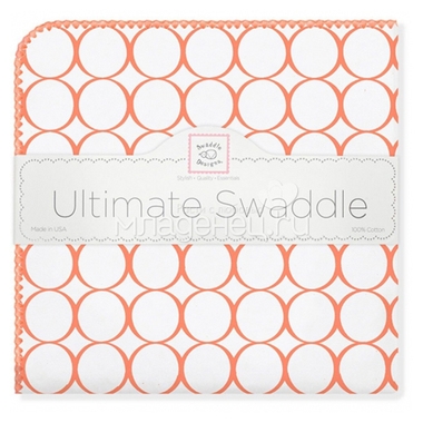 Пеленка фланелевая SwaddleDesigns Orange Mod/WH 0
