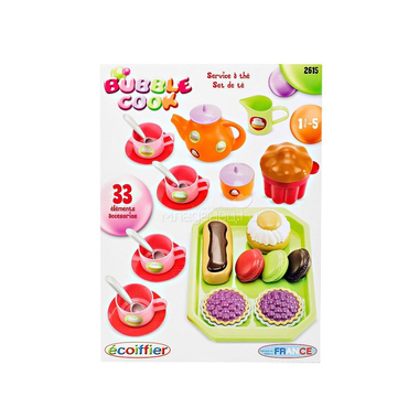 Игровой набор Ecoffier Чайный сервиз с пирожными (33 предмета) 0