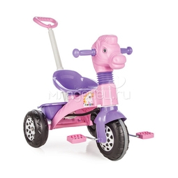 Велосипед трехколесный Pilsan &quot;Pony Bike&quot; с родительской ручкой Розово-фиолетовый
