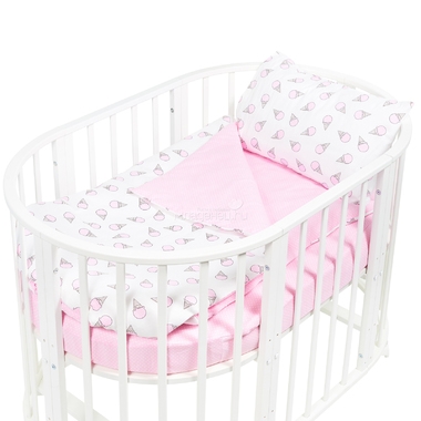 Комплект постельного белья Sweet Baby Yummy в круглую/овальную кровать 4 предмета Rosa Розовый 0