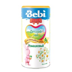 Чай детский Bebi Premium инстантный 200 гр Ромашка (с 6 мес)