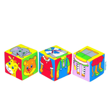 Набор Мякиши из 3 кубиков Собираем по одежке 1