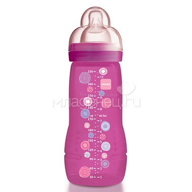 Бутылочка MAM Baby Bottle 330 мл (с 6 мес) малиновая 0